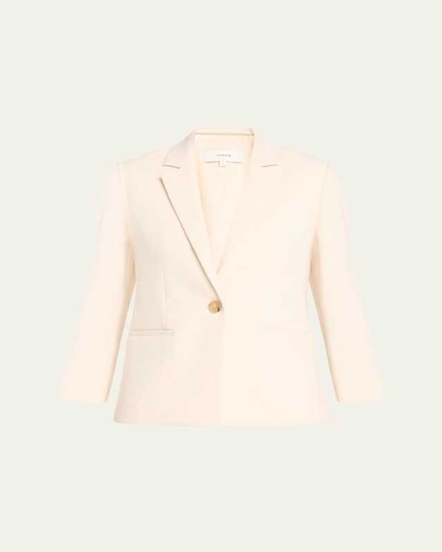 Shrunken Bracelet-Sleeve Blazer